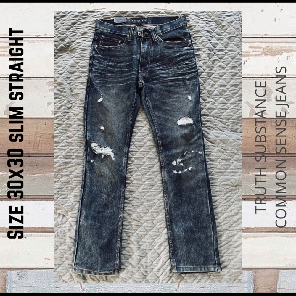 TRUTH SUBSTANCE COMMON SENSE JEANS 30x30